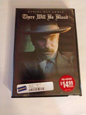 There Will Be Blood DVD Blockbuster Case Daniel Day Lewis 2007  Miramax Movie